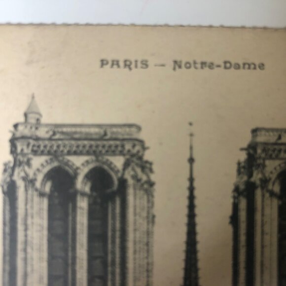 Paris 4 Postcards Notre-Dame Gare Du Nord Le Petit Palais & Chambre Des Députés - Picture 11 of 16
